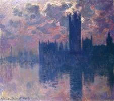 Monet's Houses of Parliament at Sunset